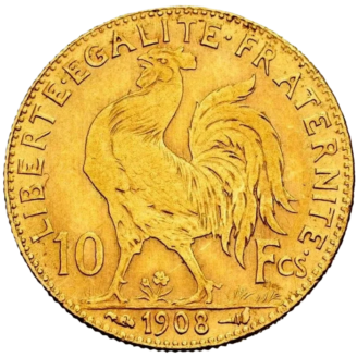 Moneda aur Franta 10 Franci - France 10 Francs Gold